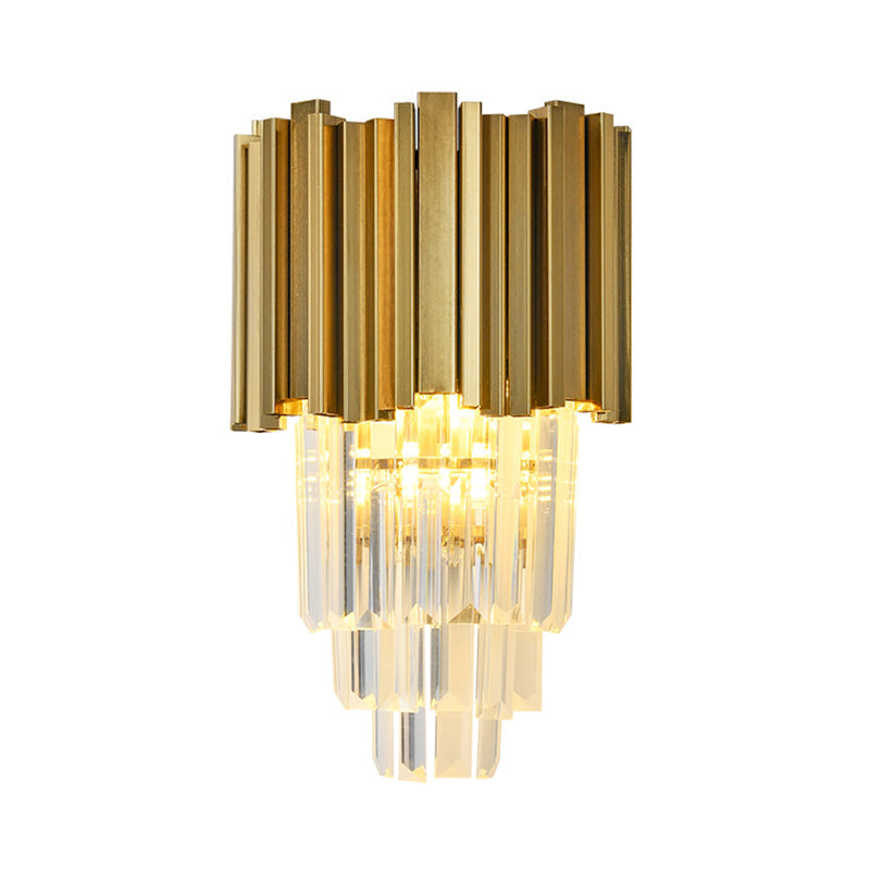 Postmoderne Flötenwandleuchter Metall 2-Licht