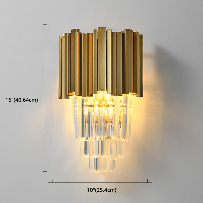 Postmoderne Flötenwandleuchter Metall 2-Licht