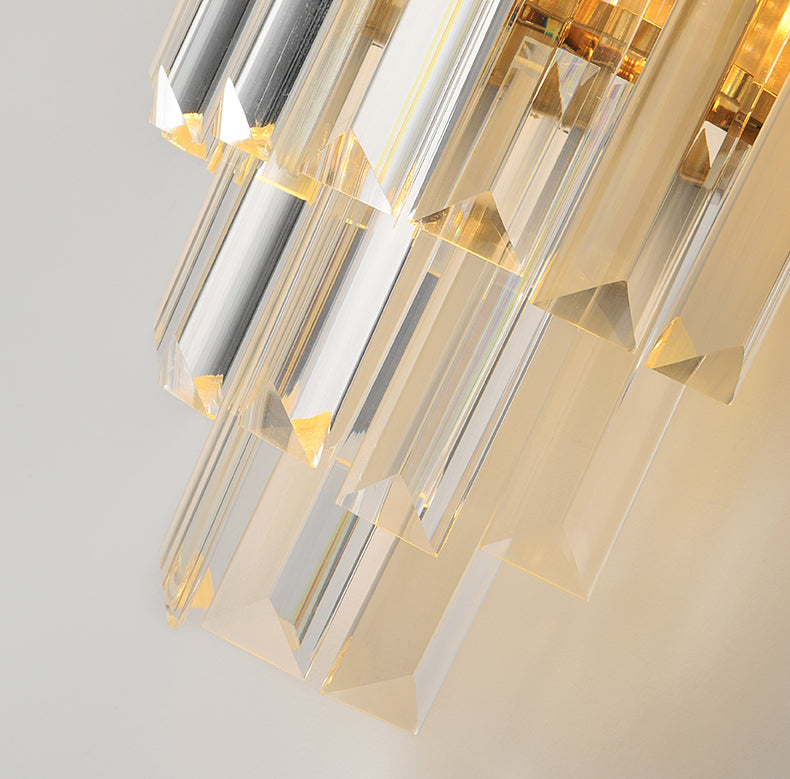 Postmoderne Flötenwandleuchter Metall 2-Licht