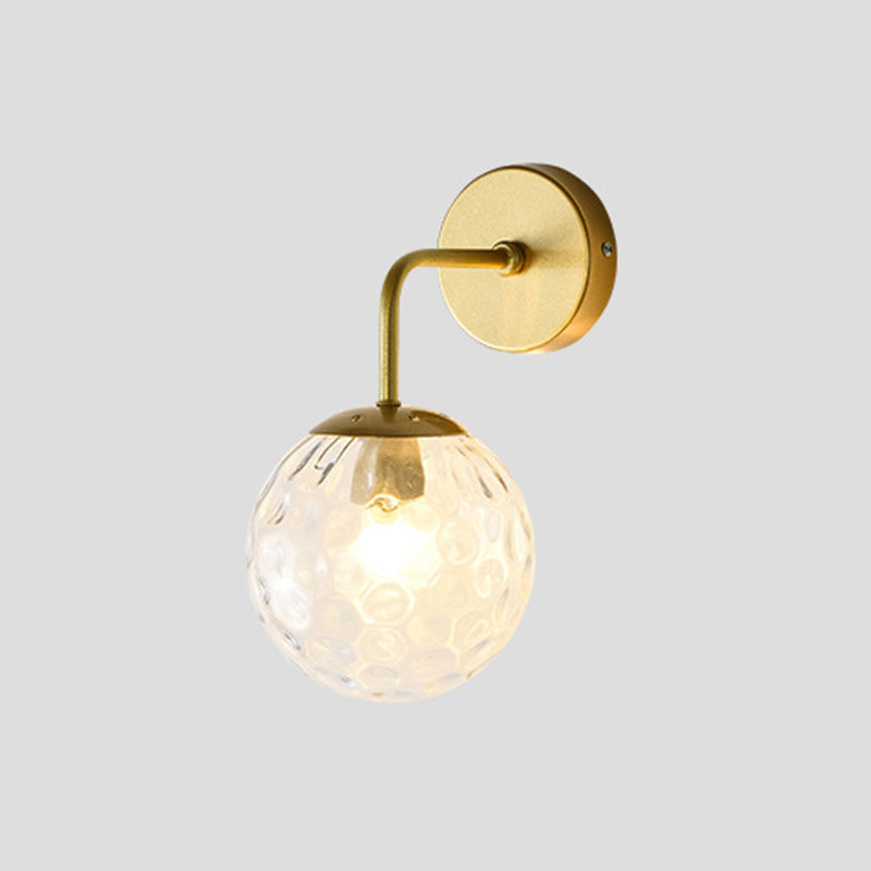 Globe Shade Wall Light Glamp 1 licht Moderne minimalistische stijl SCONCE LICHT VOOR SLAAPKAMER