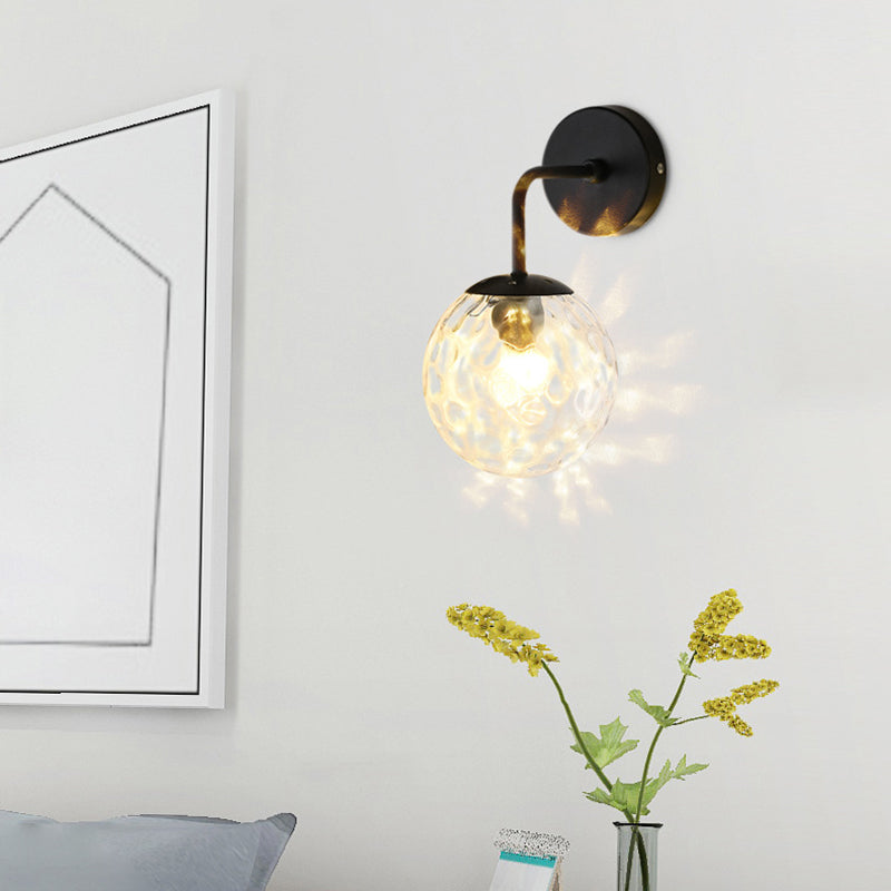 Globe Shade Wall Light Glamp 1 licht Moderne minimalistische stijl SCONCE LICHT VOOR SLAAPKAMER