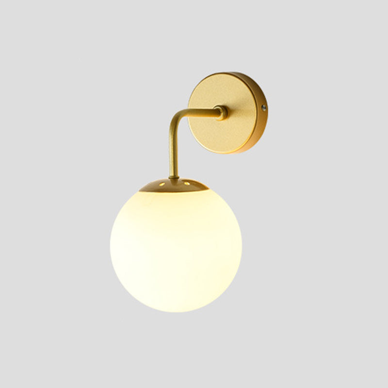 Globe Shade Wall Light Glamp 1 licht Moderne minimalistische stijl SCONCE LICHT VOOR SLAAPKAMER