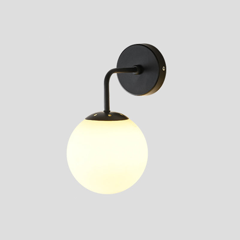 Globe Shade Wall Light Glamp 1 licht Moderne minimalistische stijl SCONCE LICHT VOOR SLAAPKAMER