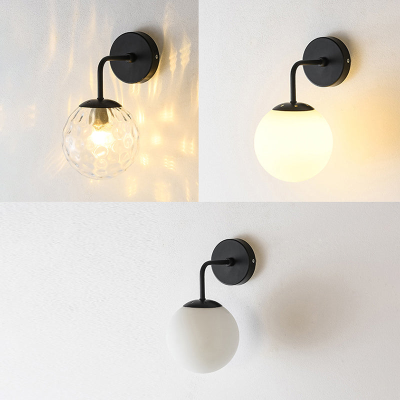 Globe Shade Wall Light Glamp 1 licht Moderne minimalistische stijl SCONCE LICHT VOOR SLAAPKAMER