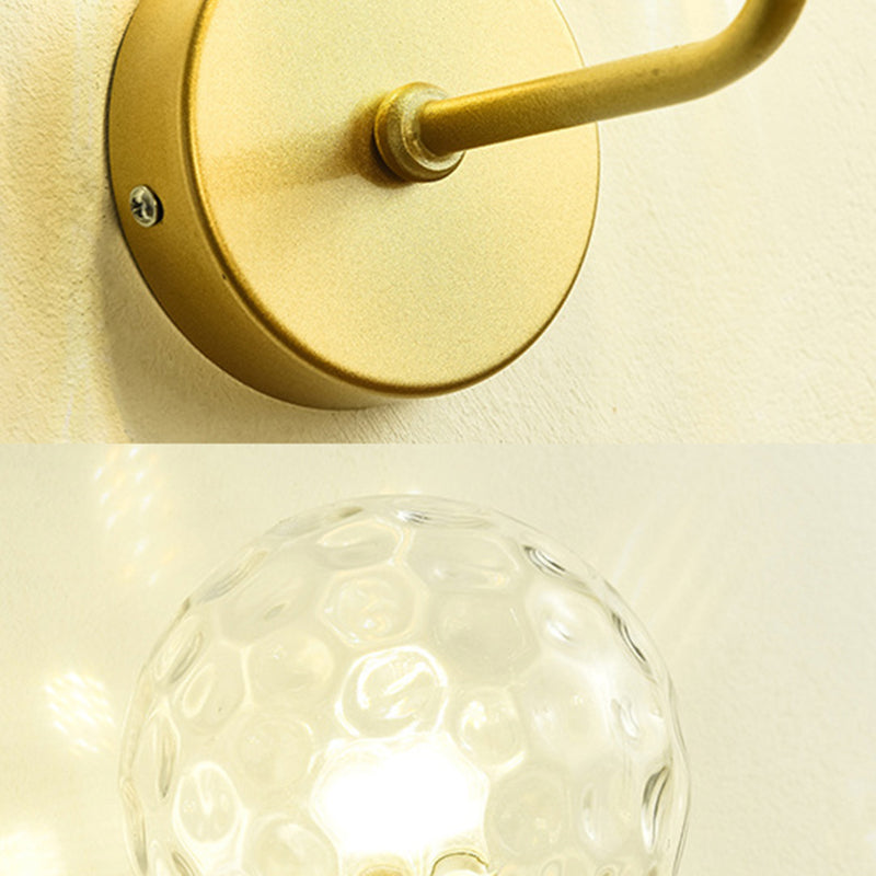 Globe Shade Wall Light Glamp 1 licht Moderne minimalistische stijl SCONCE LICHT VOOR SLAAPKAMER