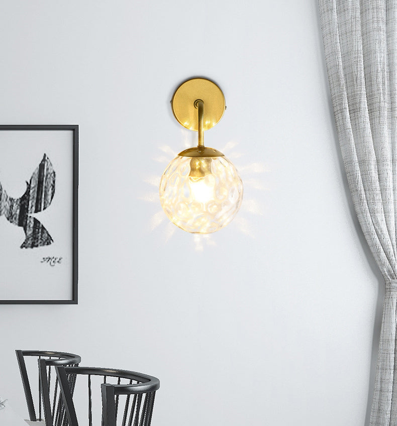 Globe Shade Wall Light Glamp 1 licht Moderne minimalistische stijl SCONCE LICHT VOOR SLAAPKAMER