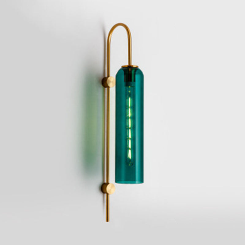 Postmoderne Einfachheit Zylinder Wandleuchte Glaswandleuchten für Schlafzimmer