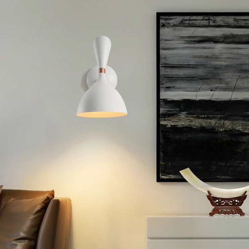 Estilo posmoderno Simplicidad metálica Simplicidad de pared de 11.8 pulgadas Altura Aliñada de iluminación de luz individual con brazo ajustable