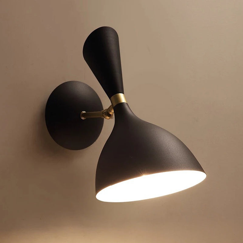 Estilo posmoderno Simplicidad metálica Simplicidad de pared de 11.8 pulgadas Altura Aliñada de iluminación de luz individual con brazo ajustable