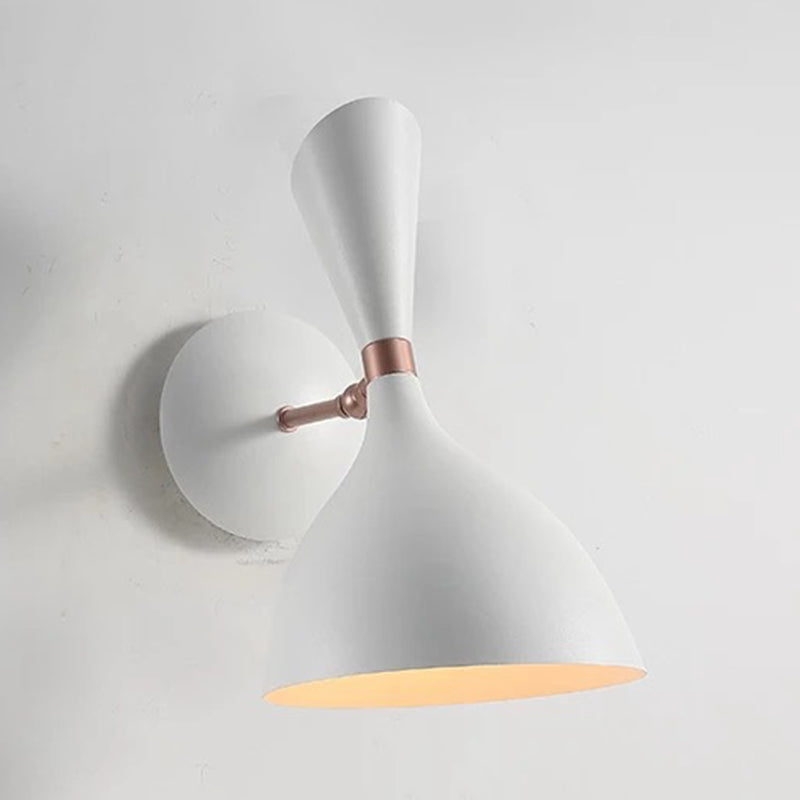 Post-modern Style Metal Simplicity Wall Sconce 11.8 Inches Height Single Light Lighting Fixture with Adjustable Arm