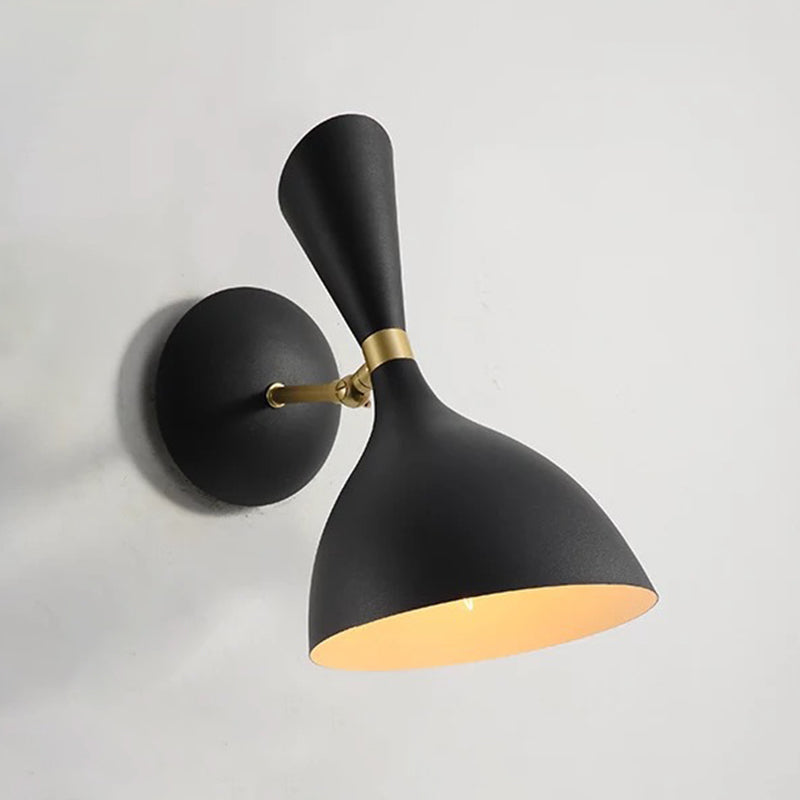 Estilo posmoderno Simplicidad metálica Simplicidad de pared de 11.8 pulgadas Altura Aliñada de iluminación de luz individual con brazo ajustable