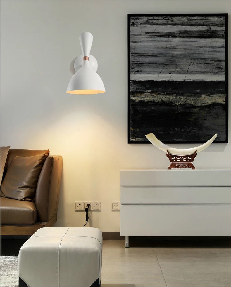 Estilo posmoderno Simplicidad metálica Simplicidad de pared de 11.8 pulgadas Altura Aliñada de iluminación de luz individual con brazo ajustable