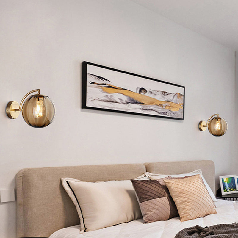 Moderne Simplicity Globe Wandmontierte Leuchtenmontage Glasmontage Leuchte für Wohnzimmer