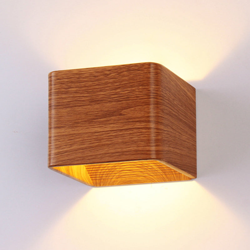 Lámpara montada en la pared cuadrada lámpara de montaje de pared de aluminio moderna para sala de estar