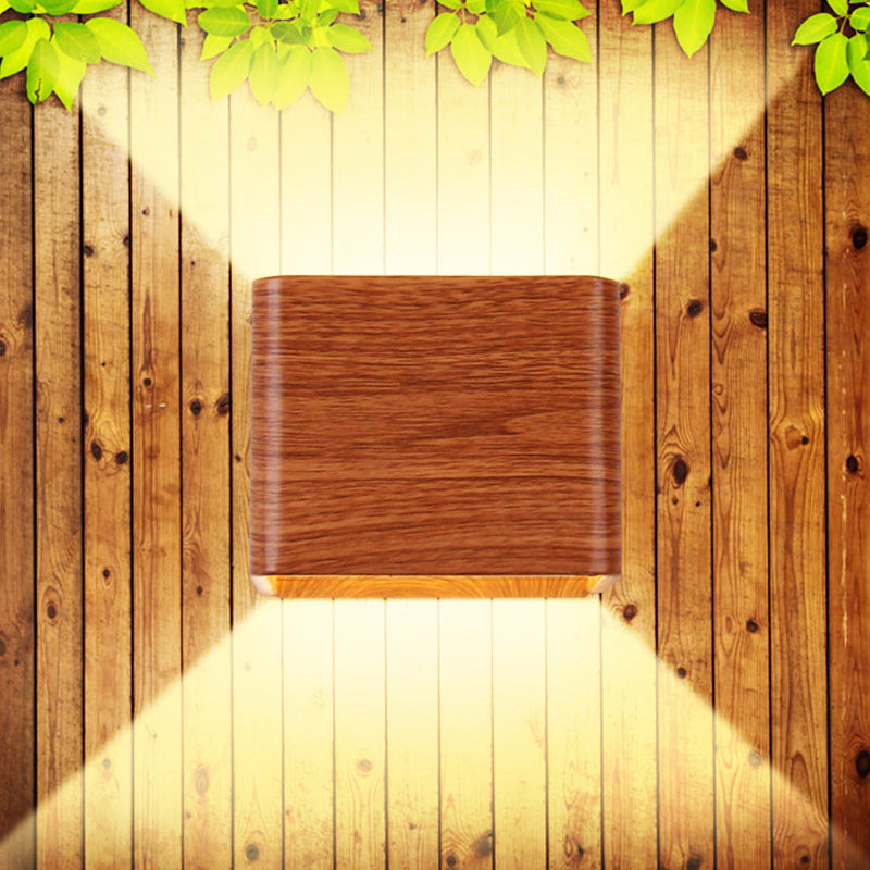 Lámpara montada en la pared cuadrada lámpara de montaje de pared de aluminio moderna para sala de estar