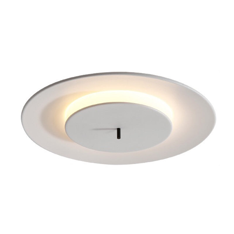Macaroon UFO Flush Ceiling Light Fixture Creative LED Flush Ceiling Lights for Bedroom