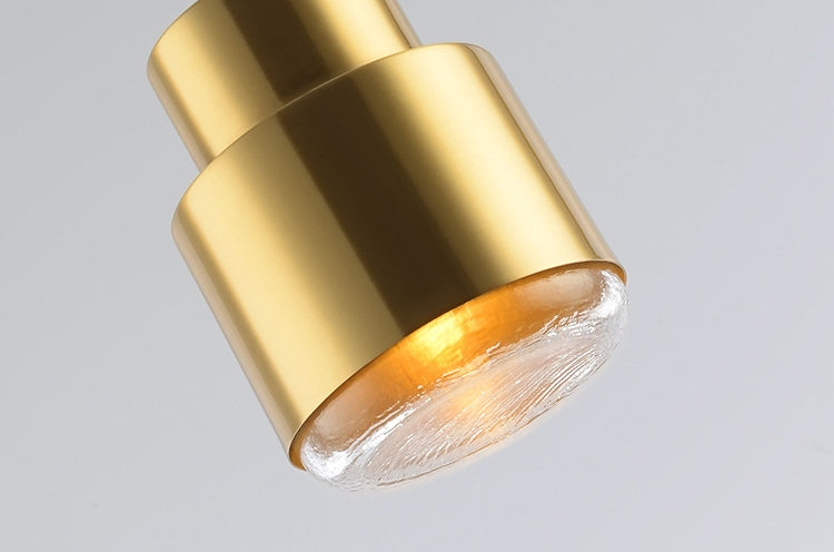 Metalen cilinderhangende verlichtingsarmatuur eenvoudige stijl hanglamp lichtbarmsel in goud