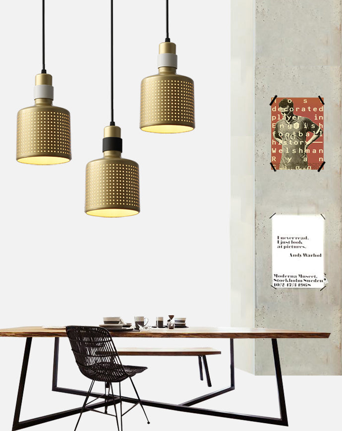 Cilinder hanger verlichtingsarmatuur eigentijdse stijl metaal omlaag verlichting hanger