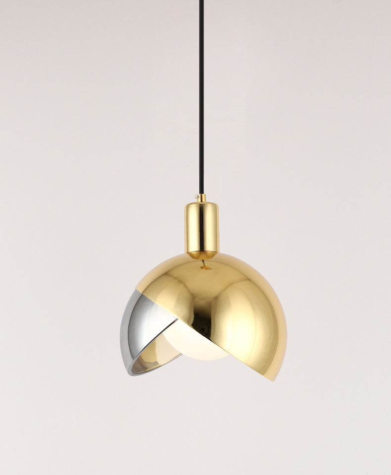 Metal Globe Hanging Light Kit Minimalist Style Hanging Pendant Light for Bedroom