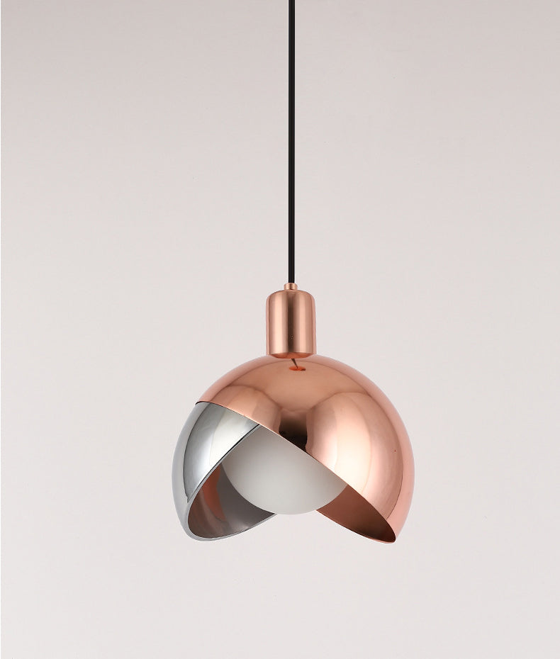 Metal Globe Hanging Light Kit Minimalist Style Hanging Pendant Light for Bedroom