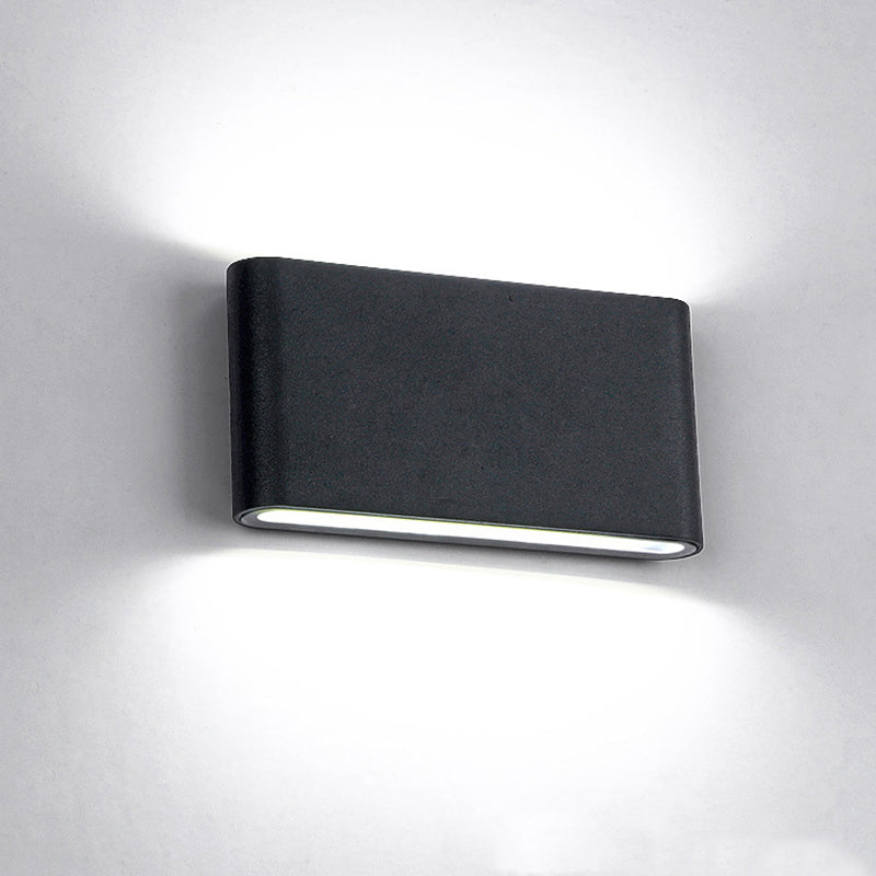 Minimalist LED Up and Down light Frame Wall Light Metal Rectangle Wall Light for Living Room