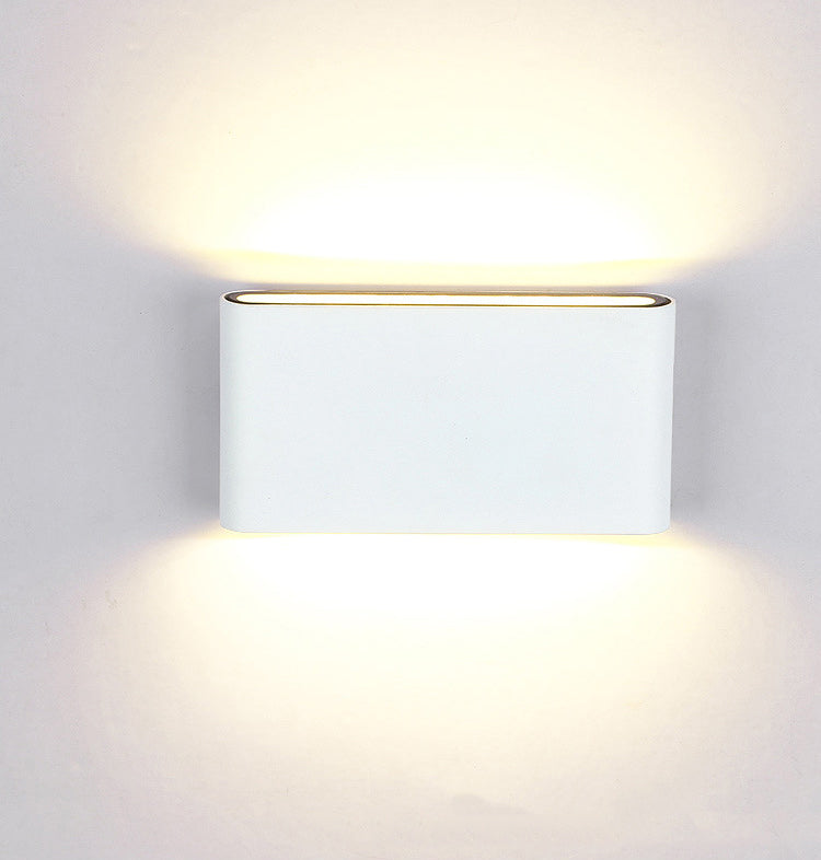 Minimalist LED Up and Down light Frame Wall Light Metal Rectangle Wall Light for Living Room