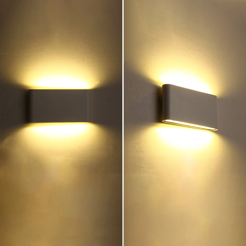 Minimalist LED Up and Down light Frame Wall Light Metal Rectangle Wall Light for Living Room
