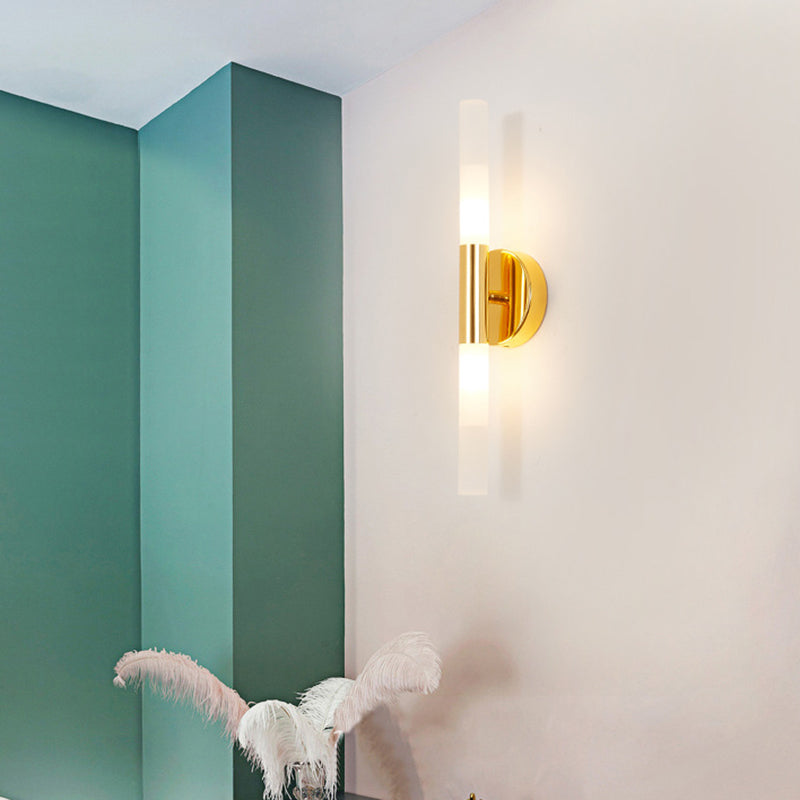 Acrylic Linear Shape Wall Pendant Light Modern Minimalism 1 Head Bedroom Wall Mount Lamp Fixture