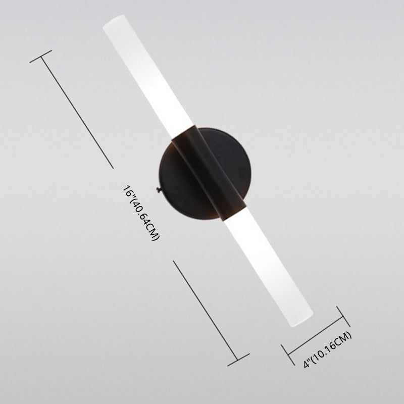 Acrilico a forma lineare a parete a sospensione Minimalismo moderno Minimalismo 1 Camera da letto Fun a monte