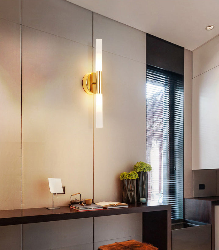 Acrilico a forma lineare a parete a sospensione Minimalismo moderno Minimalismo 1 Camera da letto Fun a monte