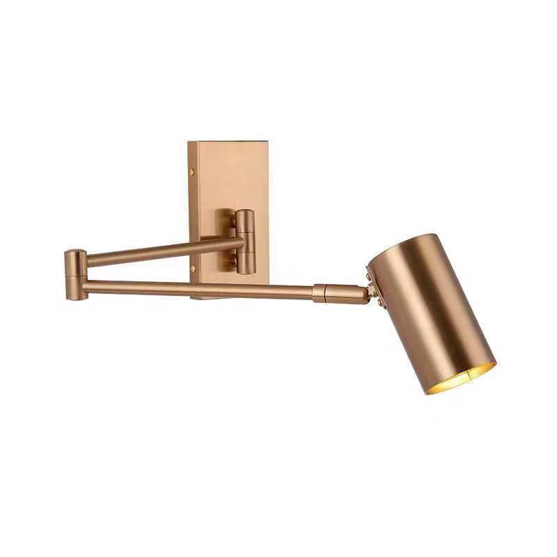 Modern Adjustable Arms Wall Mount Lighting Metallic Wall Mounted Lighting for Bedside