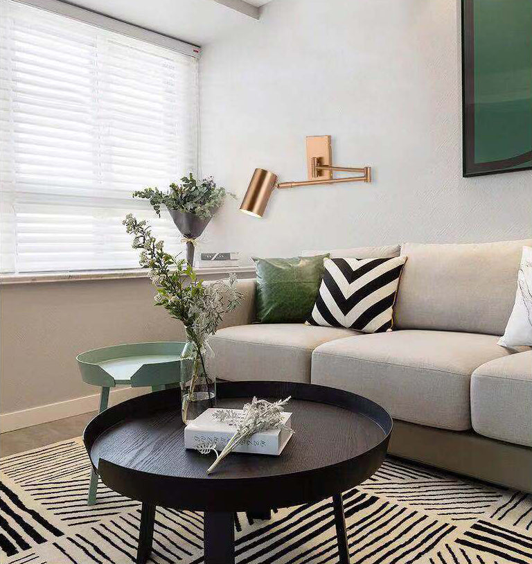 Modern Adjustable Arms Wall Mount Lighting Metallic Wall Mounted Lighting for Bedside