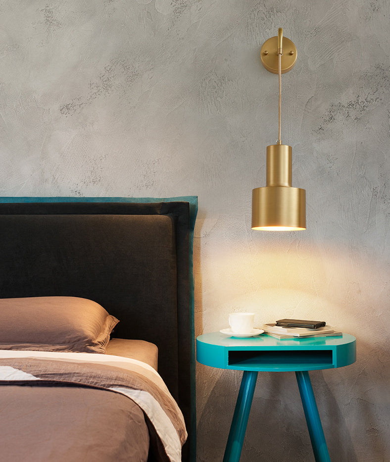 Metal 1 Light Wall Light Post-Modern Minimalist Cylindrical Suspender Wall Lighting