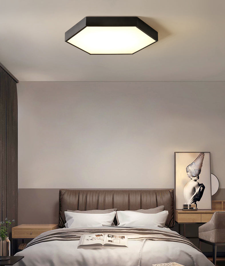 Hexagonal Flush Mount Light Fixture Modern Style Acrylic LED Flush Ceiling Light Fixture