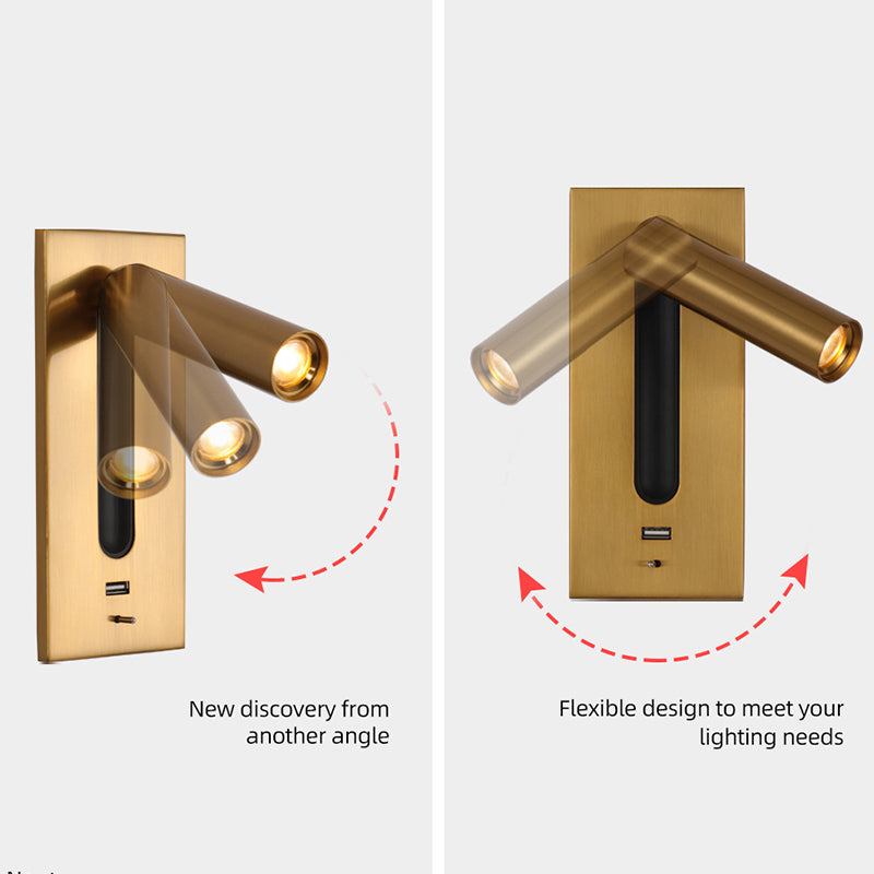 Simplicidad moderna Luce de pared de la pared Luz de aluminio Luz de la pared para la cama