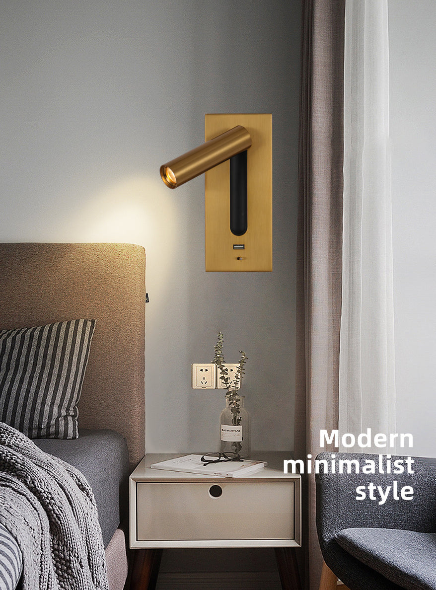 Simplicidad moderna Luce de pared de la pared Luz de aluminio Luz de la pared para la cama