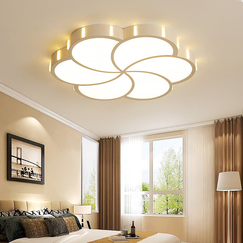 Einfachheit LED Decke Flush Mount Weiß geometrische Flush Licht mit Acryl Schatten für Wohnzimmer