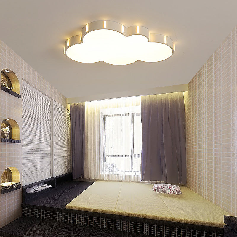 Einfachheit LED Decke Flush Mount Weiß geometrische Flush Licht mit Acryl Schatten für Wohnzimmer