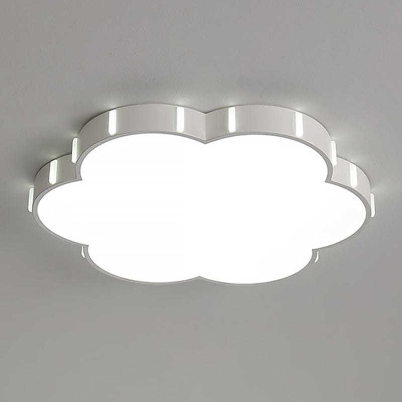Einfachheit LED Decke Flush Mount Weiß geometrische Flush Licht mit Acryl Schatten für Wohnzimmer