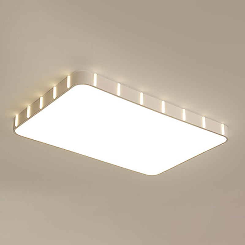 Einfachheit LED Decke Flush Mount Weiß geometrische Flush Licht mit Acryl Schatten für Wohnzimmer