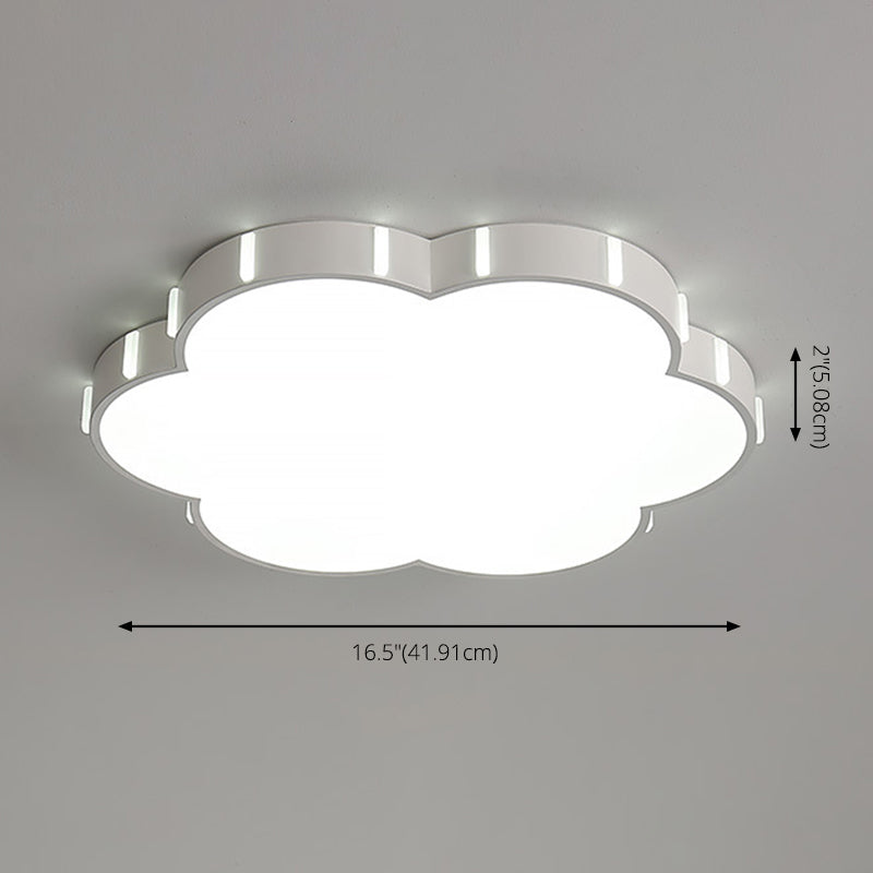 Einfachheit LED Decke Flush Mount Weiß geometrische Flush Licht mit Acryl Schatten für Wohnzimmer