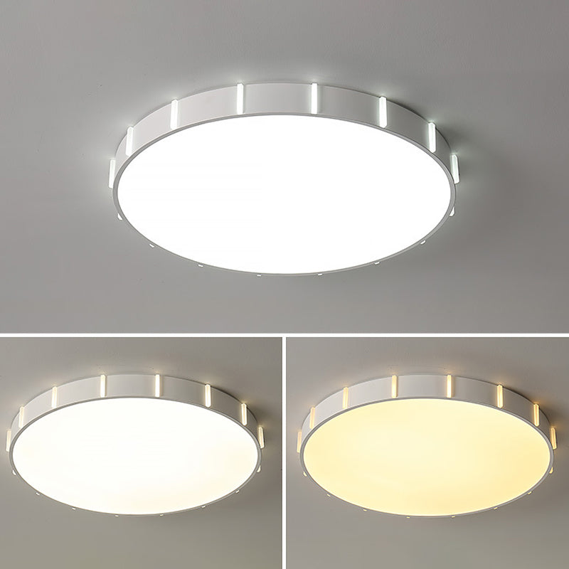 Einfachheit LED Decke Flush Mount Weiß geometrische Flush Licht mit Acryl Schatten für Wohnzimmer
