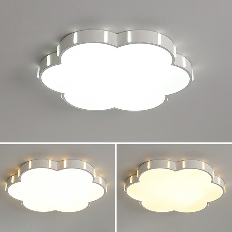 Einfachheit LED Decke Flush Mount Weiß geometrische Flush Licht mit Acryl Schatten für Wohnzimmer