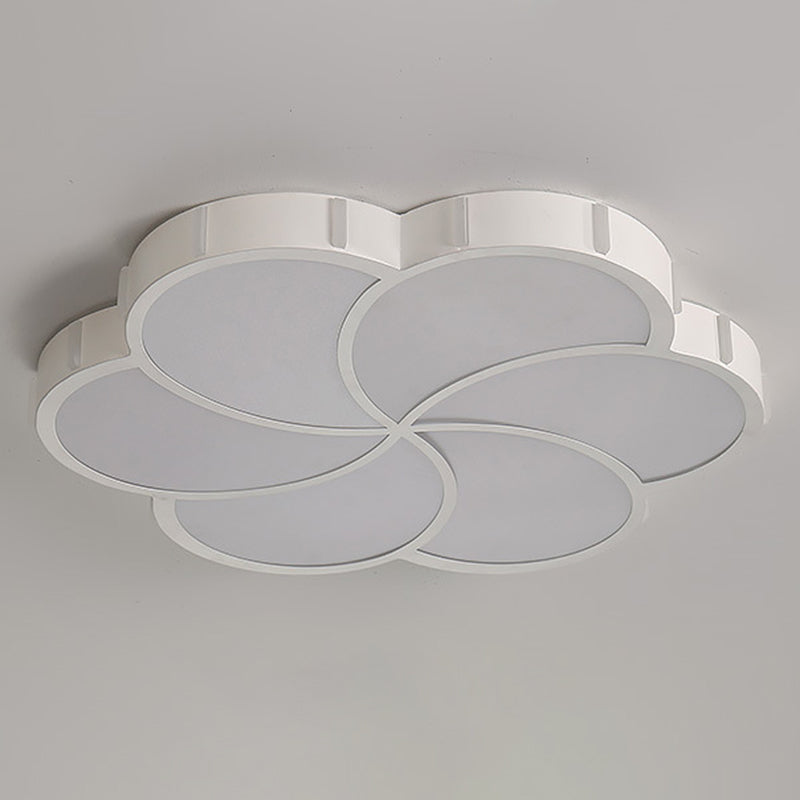 Einfachheit LED Decke Flush Mount Weiß geometrische Flush Licht mit Acryl Schatten für Wohnzimmer
