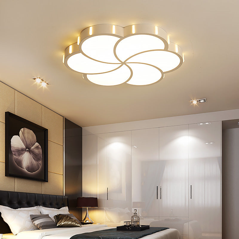 Einfachheit LED Decke Flush Mount Weiß geometrische Flush Licht mit Acryl Schatten für Wohnzimmer