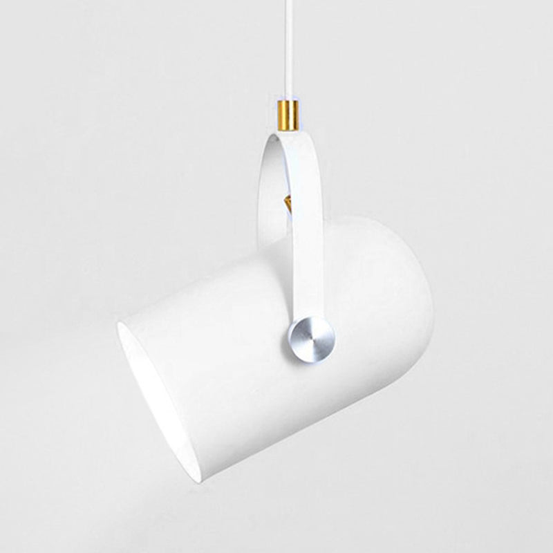 Macaroon Style Hanging Spotlights Single Bulb Modern Lighting Fixture with 47" Adjustable Suspension Wire