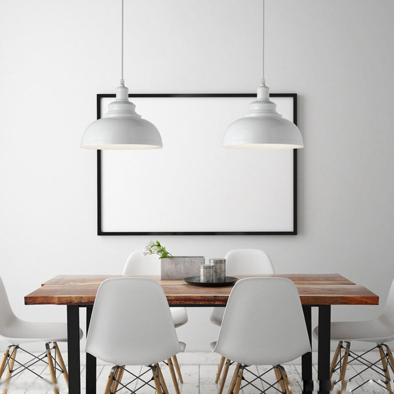 Metal Pendant Ceiling Light Lacquered Vintage Style Ceiling Pendant Light for Dinning Room