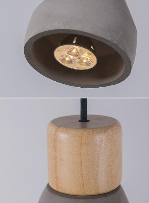 Nordisch farbenfrohe Zement hängen Deckenleuchte Masonglas Hängende Lichter für Coffeeshop