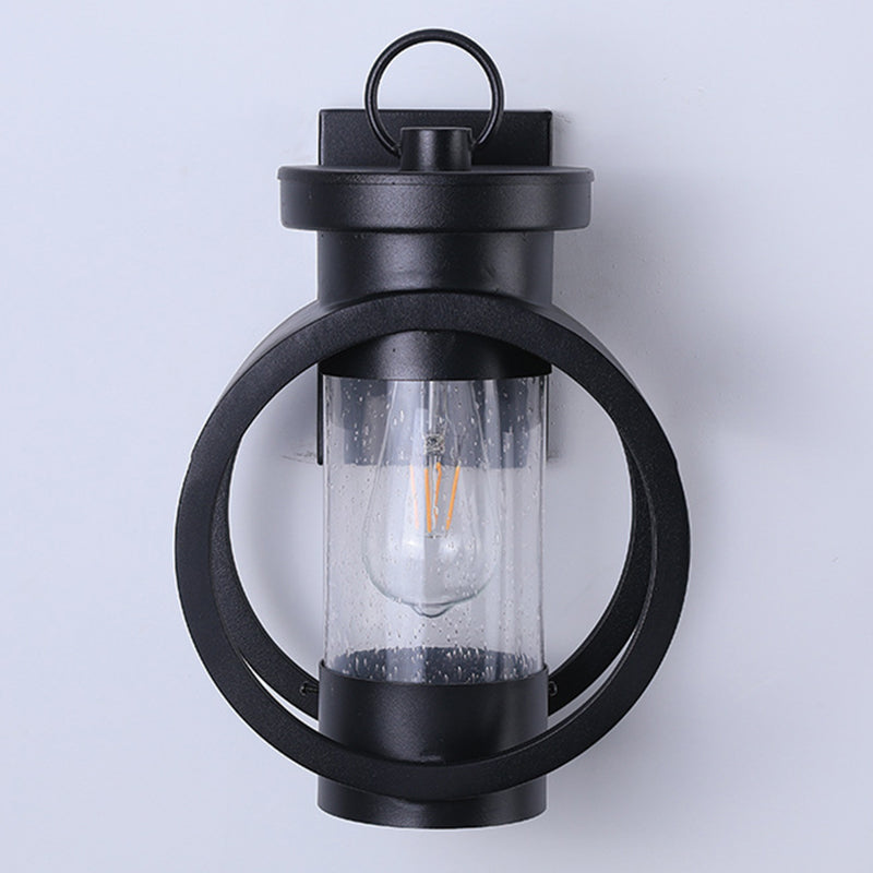 Vintage Circles Wall Mount Lighting Glass Wall Mounted Lighting for Courtyard