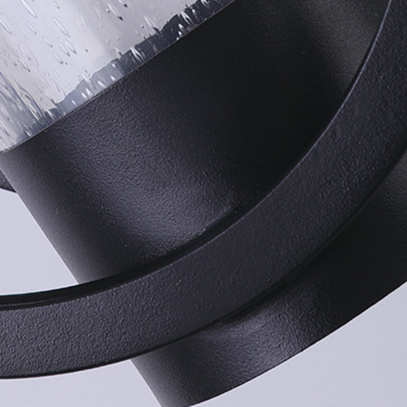 Vintage Circles Wall Mount Lighting Glass Wall Mounted Lighting for Courtyard